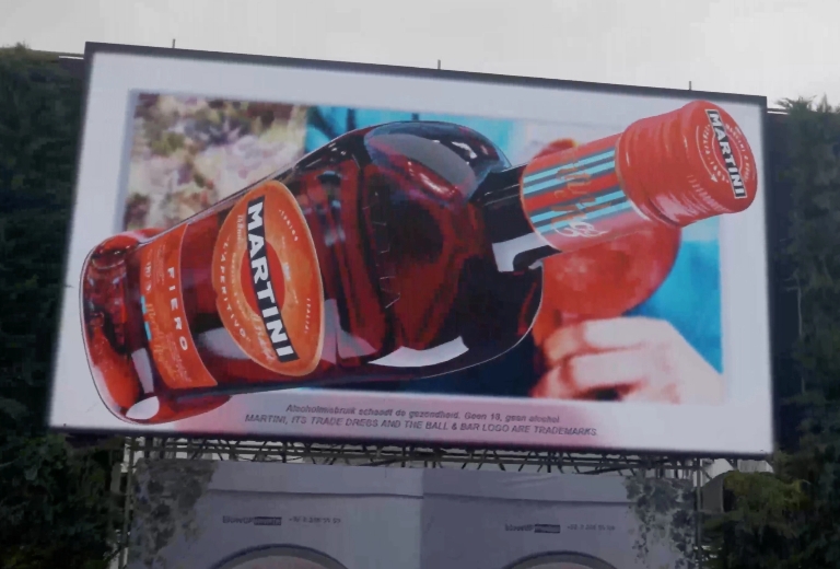 Bacardi Martini 3D billboard