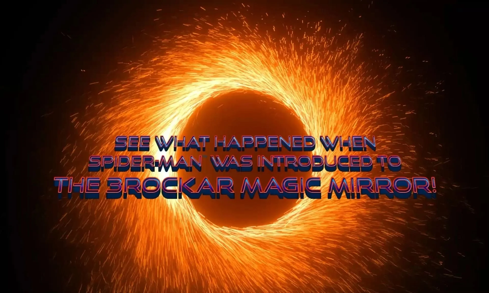Spider-Man magic mirror AR portal activation